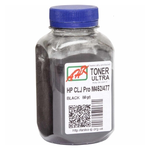 Тонер черный Black для HP CLJ Pro M452/477 бутыль 60 г АНК