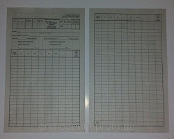 Лімітно-заборна карта ПММ А4 газ 2 ф 117а