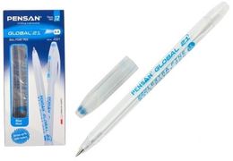 Ручка шариковая синяя 0.5 мм Global 21 Pensan