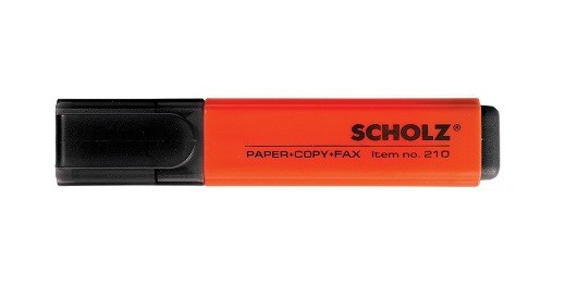 Маркер текстовий помаранчевий 210 01100212 Scholz
