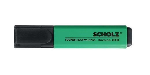 Маркер текстовий зелений 210 01100214 Scholz