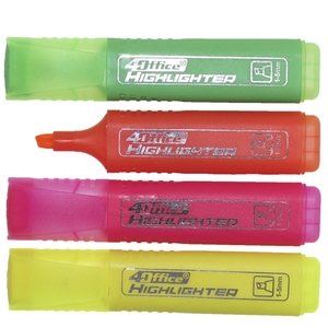 Набір текстових маркерів 4 кольори, 1-5 мм 4-117-24 01100350 4Office