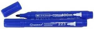 Маркер перманентний 2,5 - 4,5 мм, круглий 400 метрів, синій, 223-06N, NORMA 01160426 (12/300/120)
