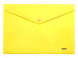 Папка-конверт А4, на кнопці, жовта Pastel 5102-03 03035133 Norma