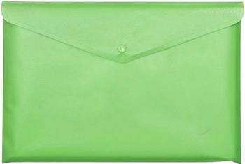 Папка-конверт А4, на кнопке, зеленая Neon 106-04 03035154 Norma