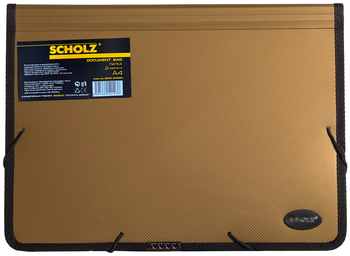 Папка А4, на гумках, 2 відділення, бронзовий металік 5212-03SCH 03100173 Scholz