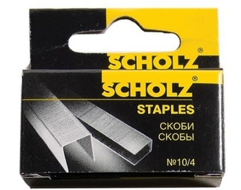 Скобы для степлера, №10/4, металлические 4720 04030100 Scholz