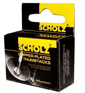 Кнопки металеві оміднені, 50 шт в упаковці 4830 04110020 Scholz