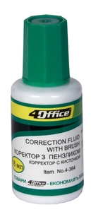 Корректор со щеточкой, 16 мл Fluid 4-364 04130670 4Office