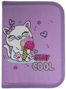Пенал-книжка с двумя отворотами, 20х14,5х4 см Сool Kitten 25202C Class