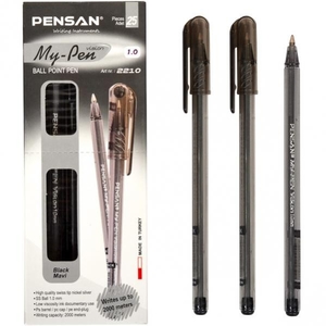 Ручка масляна чорна 1.0 мм My Pen Vision Pensan