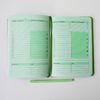 Щоденник А5 Profiplan Планувальник недатований зелений з ручкою 352 аркуша