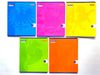 Зошит в клітинку 48 аркушів кольорова обкладинка з покриттям Мокрий Шовк, дизайн: Неонові 1 Тетрада ТЕ13133