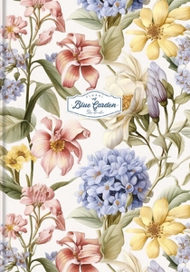 Книга канцелярская А4, 80 страниц в клеточку, обложка картон твердый Blue garden A4-IC-080-7012K Школярик