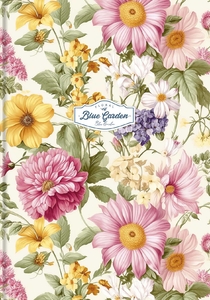 Книга канцелярская А4, 80 страниц в клеточку, обложка картон твердый Blue garden A4-IC-080-7013K Школярик