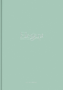 Книга канцелярская А4, 80 страниц в клеточку, обложка картон твердый Elegant A4-IC-080-7049K Школярик