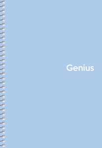Блокнот А5, 80 страниц в клетку, пластиковая обложка, микс Genius A5-080-6804K Школярик