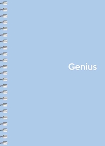 Блокнот А6, 80 сторінок в клітинку, пластикова обкладинка, мікс Genius A6-080-6805K Школярик