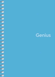 Блокнот А6, 80 сторінок в клітинку, пластикова обкладинка, мікс Genius A6-080-6807K Школярик