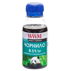 Чорнило B51 пігментне для Brother DCP-T300/T500W/T700W, 100 г Black WWM
