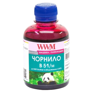 Чернило B51 водорастворимое для Brother DCP-T300/T500W/T700W, 200 г Magenta WWM