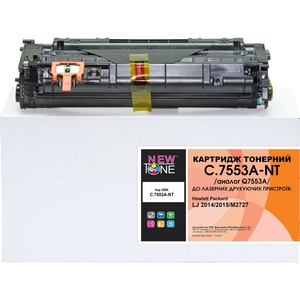 Картридж тонерний чорний Black для HP LJ P2015 / P2014 / M2727 аналог Q7553A NewTone