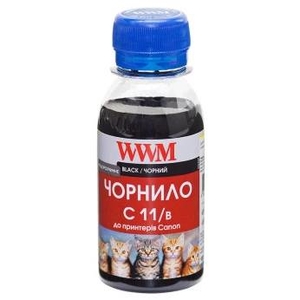 Чорнило C11 водорозчинне, для Canon CLI-521B/CLI-426B 100 г Black WWM