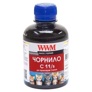 Чорнило C11 водорозчинне, для Canon CLI-521B/CLI-426B 200 г Black WWM