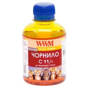 Чорнило C11 водорозчинне, для Canon CL-511/CL-513/CLI-521C 200 г Yellow WWM