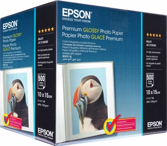 Фотобумага глянцевая 10х15, 500 листов, плотность 255 г/м2 Premium C13S041826 Epson