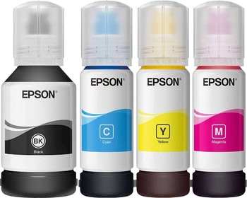 Набор чернил №101 для Epson L4150/4160, 3 цвета по 70 мл и 1 цвет 127 мл B/C/M/Y Epson