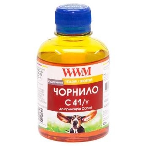 Чернило C41/Y водорастворимое для Canon CL-41C/CL-51C/CLI-8Y, 200 г Yellow WWM
