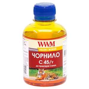 Чорнило C45 водорозчинне для Canon CL-441/CL-446/CLI-451M, 200 г Yellow WWM