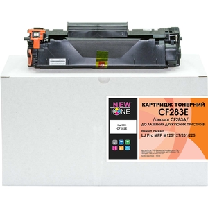 Картридж тонерний чорний Black для HP LJ Pro M125 / 127 / 201 / 225 аналог CF283A NewTone