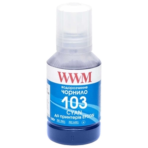 Чорнило №103 водорозчинне для Epson L3100/3110/3150 140 г Cyan WWM