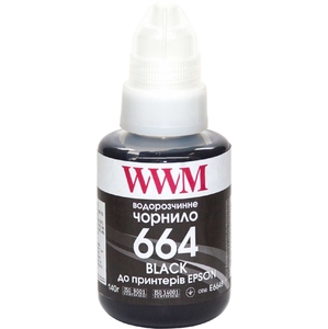 Чорнило №664 водорозчинне для Epson L110/L210/L300, 140 г Black WWM