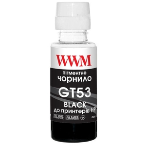 Чернила пигментные GT53 для HP Jet Ink Tank 115/315/319, 100 г Black WWM