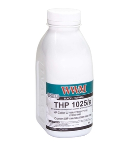 Тонер черный Black для HP CLJ CP1025/Canon LBP 5050/7100 бутль 40 г WWM