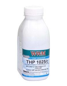 Тонер голубой Cyan для HP CLJ CP1025/Canon LBP 5050/7100 бутль 35 г WWM