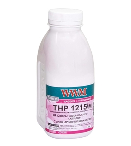 Тонер пурпуровий Magenta для HP CLJ CP1215/CP1515/CM1312 бутль 40 г WWM