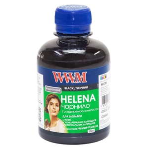 Чорнило HELENA вдорозчинне для HP, 200 г Black WWM