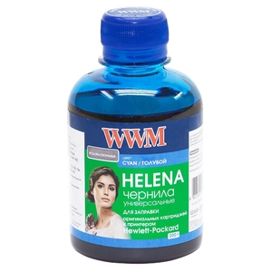 Чорнило HELENA вдорозчинне для HP, 200 г Cyan WWM