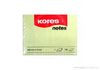 Стикеры бумажные, 75х100 мм, 100 листов, светло-желтые K46100 Kores