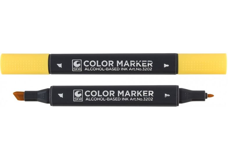 Скетч-маркер лимонний-жовтий, двосторонній STA3202-35 Staedtler