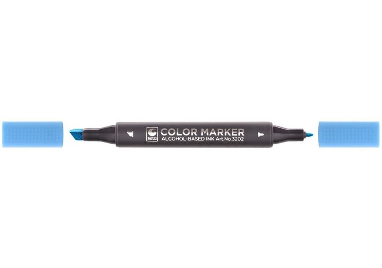 Скетч-маркер детский синий, двусторонний STA3202-66 Staedtler