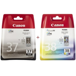 Комплект чорнильних картриджів для Pixma iP1800/iP2600 PG-37/CL-38 Black/Color Canon