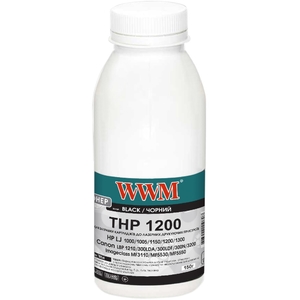 Тонер чорний Black універсальний для HP LJ 1200 / 1220 / 1300 бутль 150 г WWM