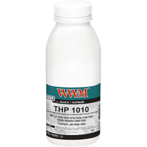 Тонер черный Black универсальный для HP LJ 1010/1020/1022 бутль 100 г WWM