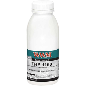 Тонер чорний Black універсальний для HP LJ 1160 / 1320 / 2015 бутль 135 г WWM