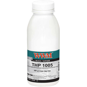 Тонер чорний Black універсальний для HP LJ P1005 / 1006 / 1505 бутль 150 г WWM